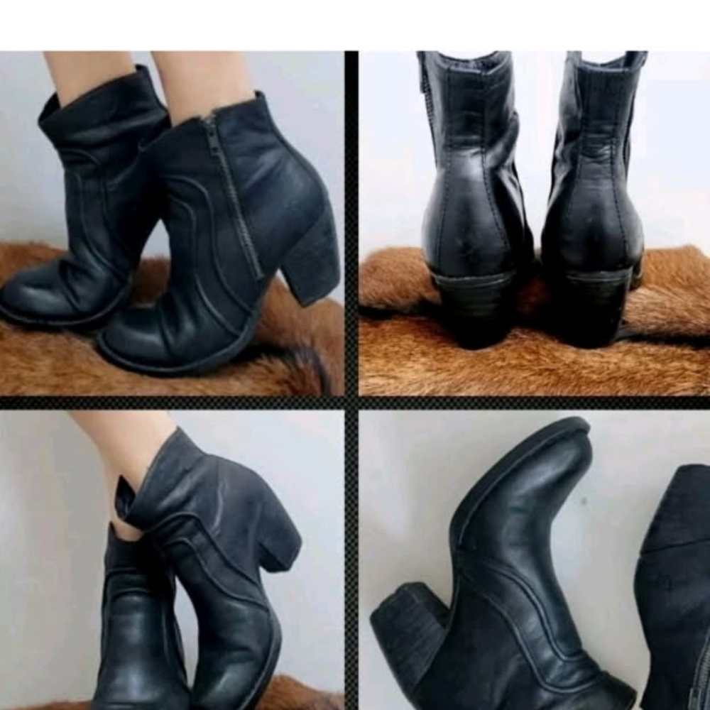 Born Leather Ankle Boots
